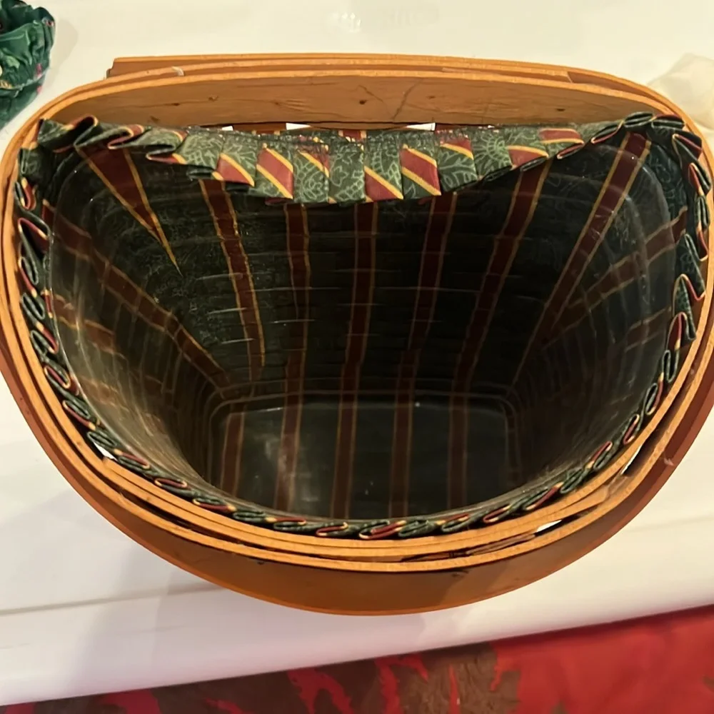 Longaberger Christmas 1998 Glad tidings basket EUC